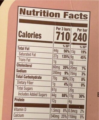 Cookie Duet - Nutrition facts