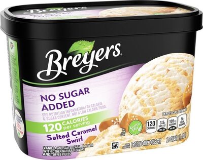 No sugar added salted caramel swirl ice cream - Product