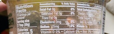 Tabla Fresca mild salsa - Nutrition facts