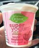 Organic pre & probiotic blended raspberry lowfat super yogurt - Producto