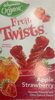 Organic apple strawberry fruit twists - Product