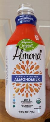 Wegmans organic almond milk vanilla sweetend - Product