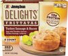 Delights turkey sausage & bacon frittatas - Product