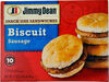 Biscuit sausage snack size frozen sandwiches - Product