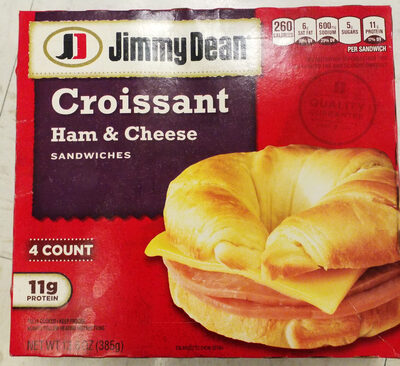 The Hillshire Brands Company, HAM & CHEESE CROISSANT SANDWICHES, HAM & CHEESE, barcode: 0077900502071, has 8 potentially harmful, 6 questionable, and
    2 added sugar ingredients.