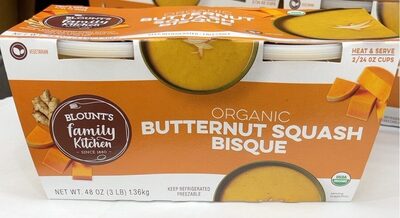 Organic butternut squash bisque - Produit - en