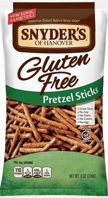 Gluten free all natural pretzel sticks oz - Product - en