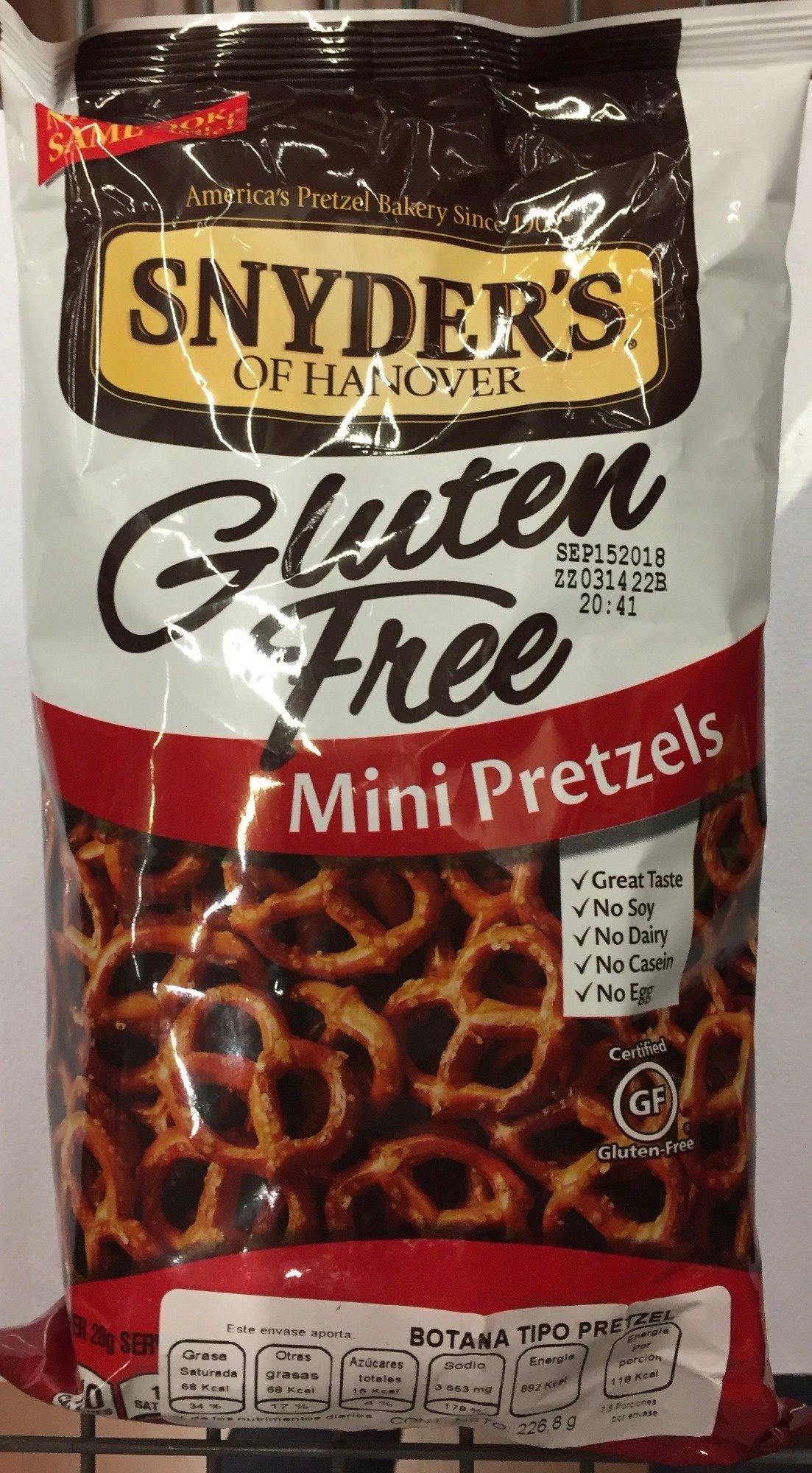 Gluten free mini pretzels - Producto
