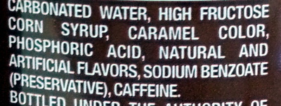 Dr Pepper - Ingredientes - en