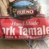 Hand-made red chile & stone ground corn pork tamales - Product