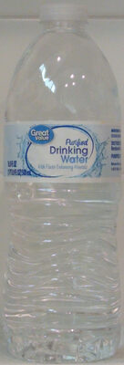 Great value, purified drinking water - Product