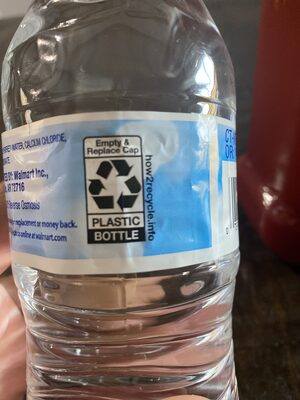 Great value, purified drinking water - Recycling instructions and/or packaging information