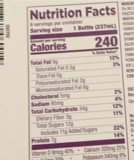 Nutritional Shake - Nutrition facts