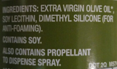Extra Virgin Spray Olive Oil - Ingredientes - en