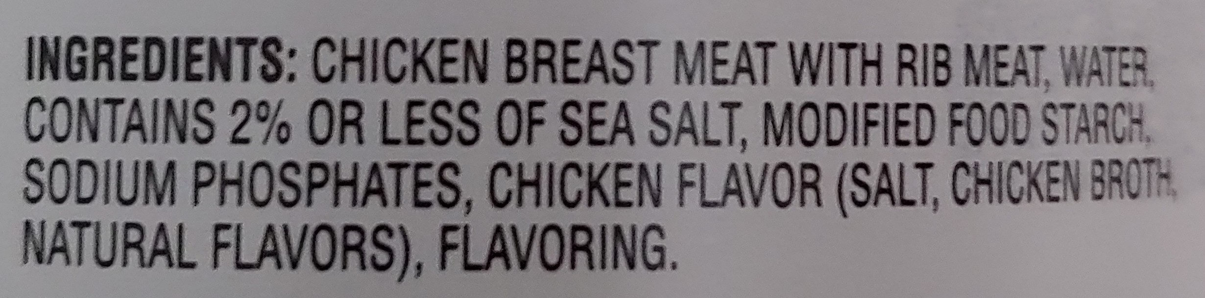 Chicken Breast, Chunk - Zutaten - en