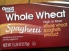 Great value, whole wheat spaghetti - Producto