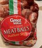 Fully cooked meatballs Italian style - Product