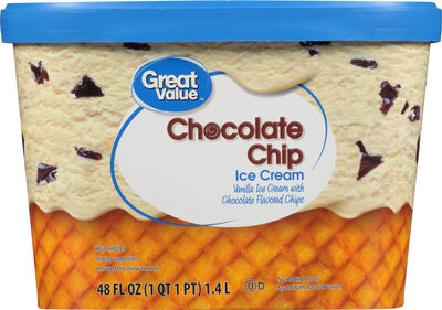 Chocolate chip ice cream with rich chocolaty chips - Product