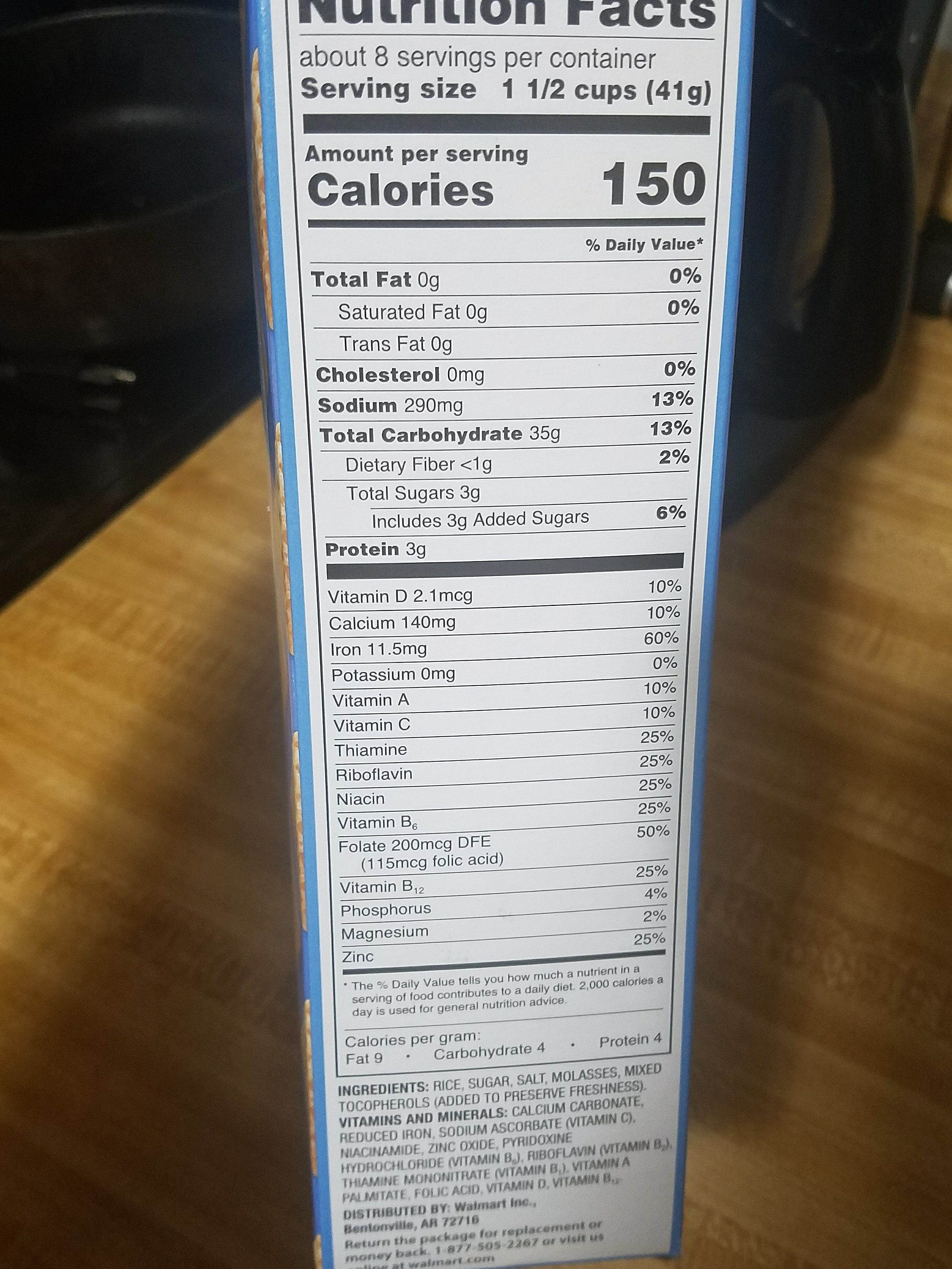 Rice squares - Nutrition facts