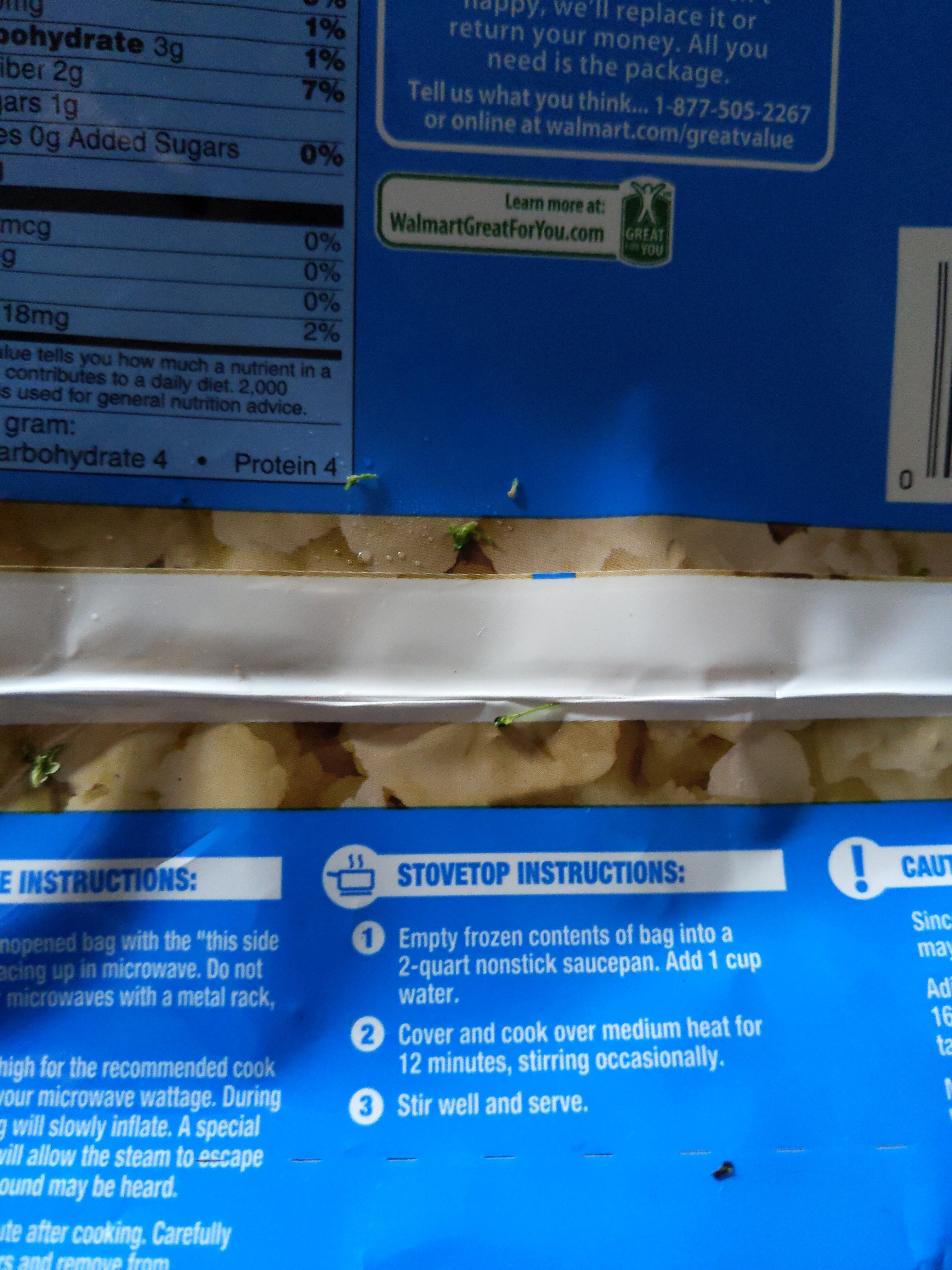 Great Value Steamable Cauliflower, Frozen, 12 oz - Product