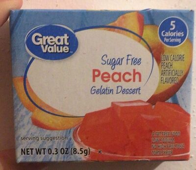 Sugar free peach gelatin - Product