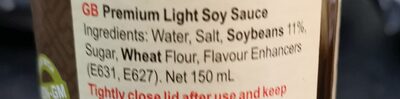 Premium Light Soy sauce - Ingredienser - en