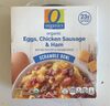 eggs, chicken sausage and ham - Produkt