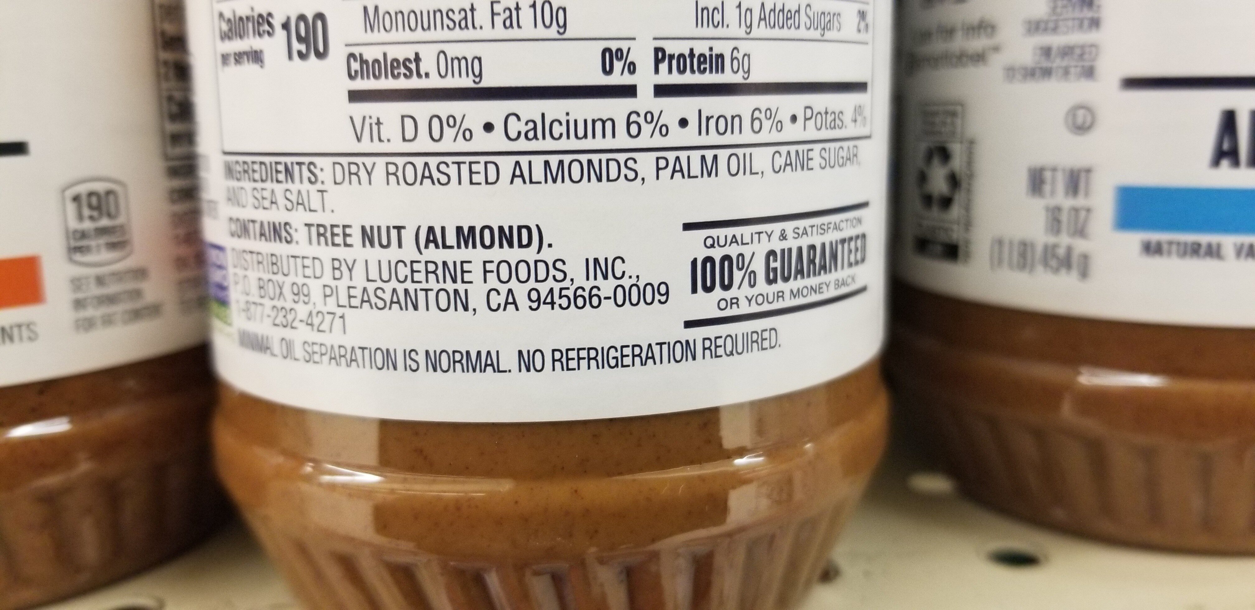 Almond butter - Ingredients