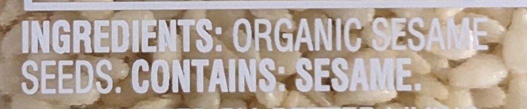 Organic Sesame Seed - Ingredients