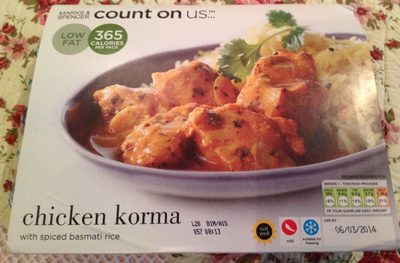 Chicken Korma with Spiced Basmati Rice - Product - fr