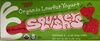 Organic Low Fat Yogurt Squishers strawberry - Producto