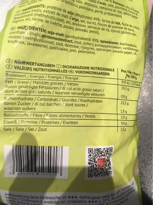 Knusper Nuggets - Nutrition facts
