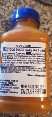Naked mighty mango juice - Ingredients