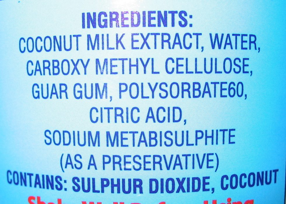 Coconut milk - Ingrédients - en
