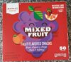 Grape, strawberry, orange, peach & raspberry fruit-flavored snacks, mixed fruit - Product