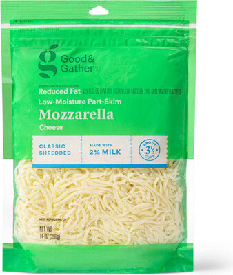 Calories in  Good & Gather Mozzarella Classic Shredded Reduced