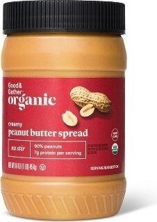 Calories in  Organic Creamy Peanut Butter Spread