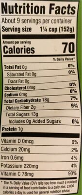Mixed Fruit Blend - Nutrition facts