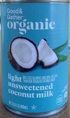 Organic light unsweetened coconut milk - Product