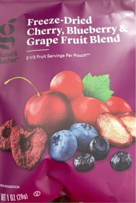 Calories in Good & Gather Freeze-Dried Cherry, Blueberry & Grape Fruit Blend