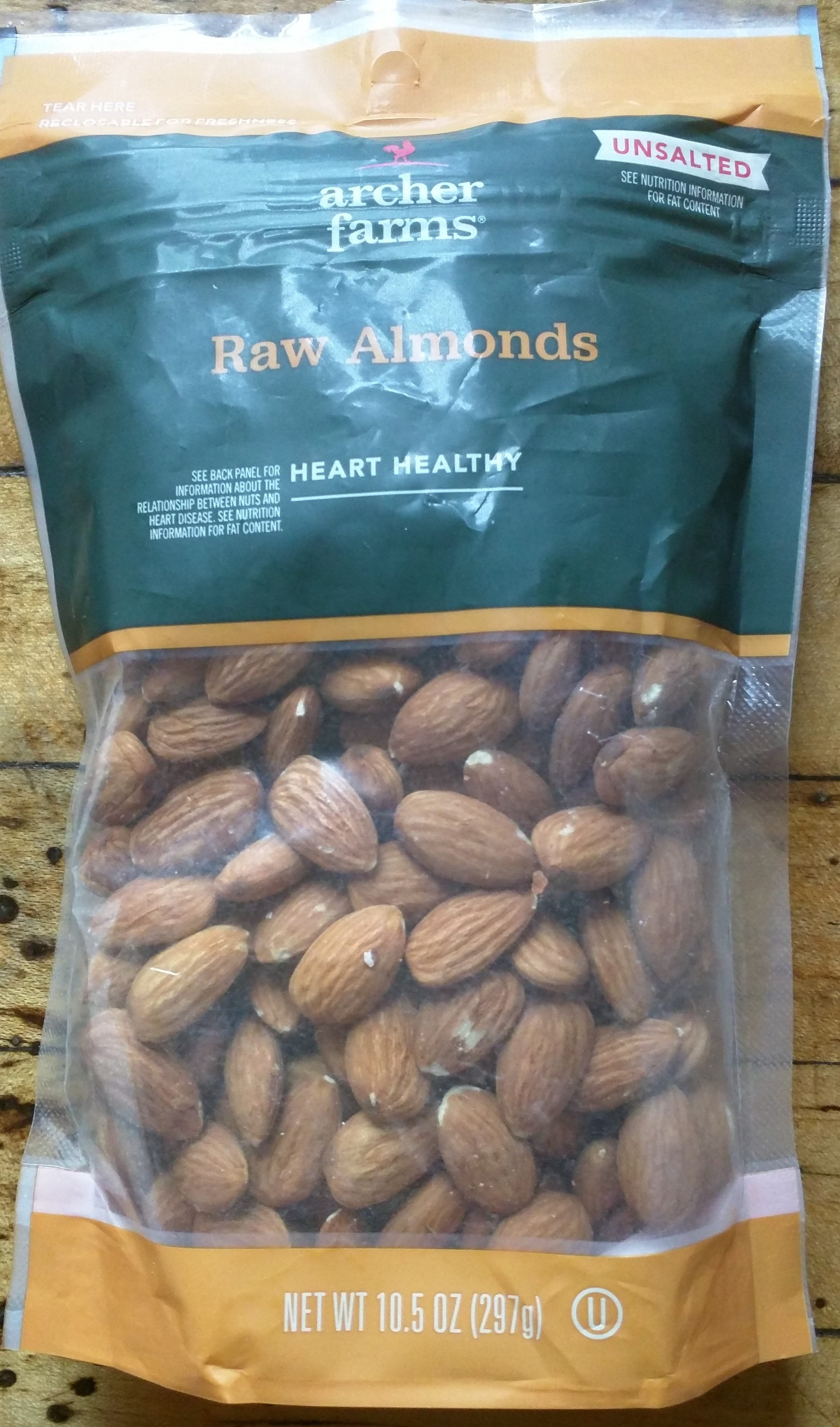 Unsalted raw almonds, unsalted - Product