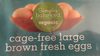 Organic cage-free large brown fresh eggs - Produit