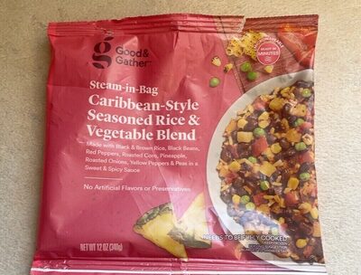 Caribean-style seasoned rice & vegetable blend - Recycling instructions and/or packaging information