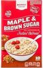 Maple & brown sugar instant oatmeal - Product