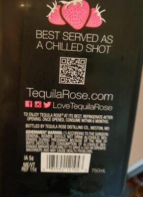 Tequila Rose Strawberry Cream - Ingredients