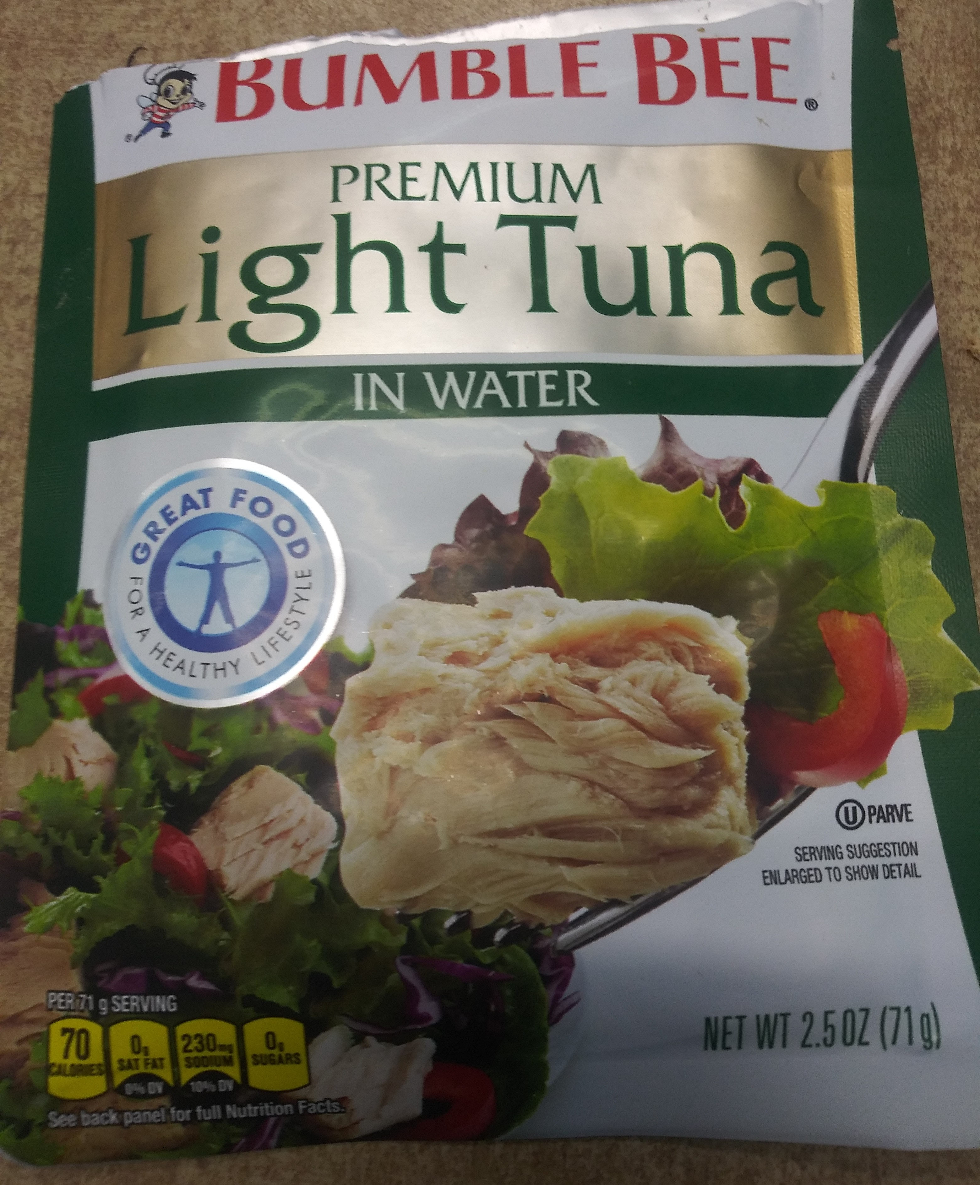 Wild-caught light tuna in water - Product
