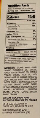 Mini peanut butter sandwhich crackers - Nutrition facts