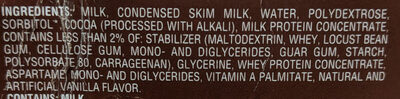 Fudge Premium bars - Ingredients