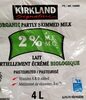 2% M.F. Organic Partly Skimmed Milk - Produit