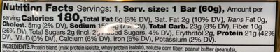 Chocolate Peanut Butter Chunk - Nutrition facts